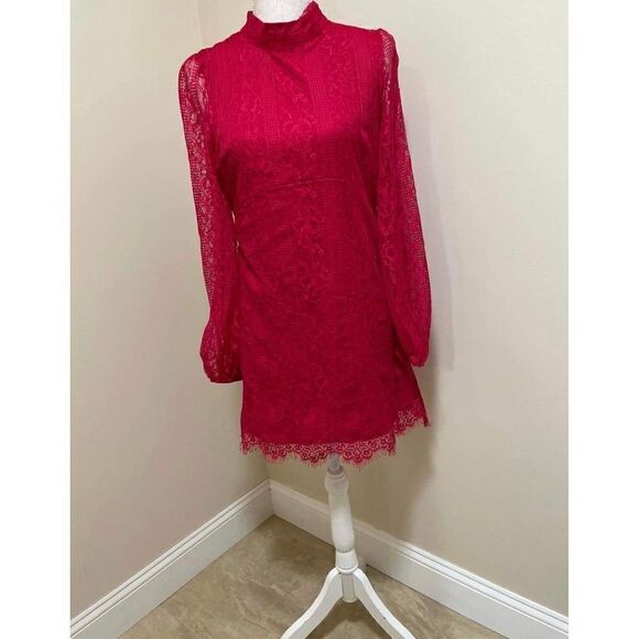 Anthropologie Maeve Open-Back Lace Mini Dress Size 14 new - Picture 6 of 8